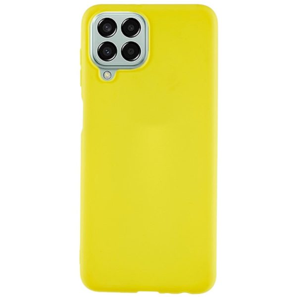 Samsung Galaxy M33 Mat Fleksibelt Plastik Cover - Gul on Sale