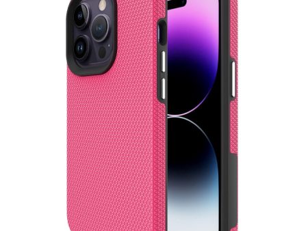 iPhone 15 Pro Plastik Håndværker Cover - Pink Online