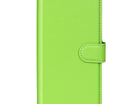 Huawei P60 Pro Litchi Læder Cover m. Pung - Grøn Online now