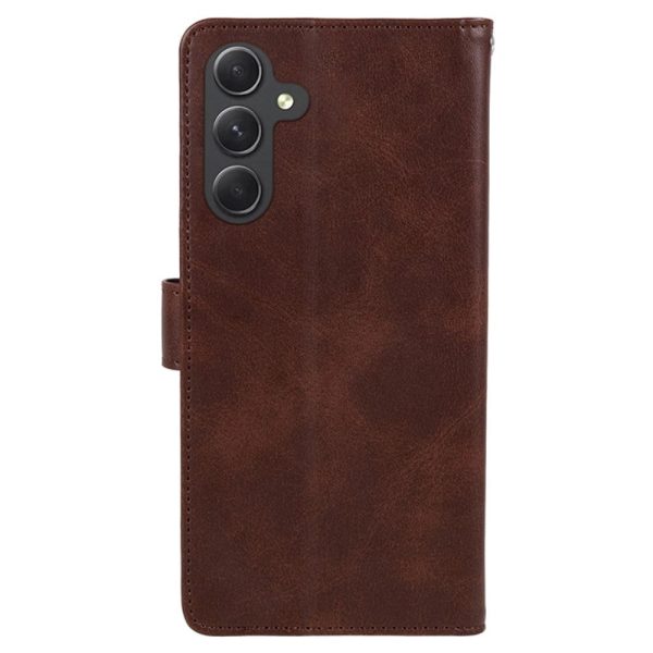 Samsung Galaxy M34 (5G)   F34 (5G) Læder Cover m. Pung og Strop - Mørkebrun Online now