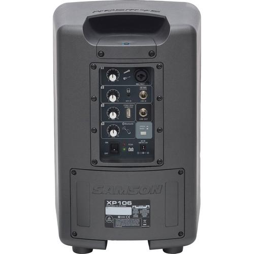 Samson EXPEDITION XP106 Rechargeable Portable PA with BlueTooth Supply