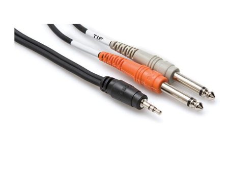 Hosa CMP-159 Stereo Cable - 35mm To Dual 1 4 Inch - 10 Foot on Sale