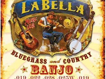 La Bella 17 CLASSICAL Nylon & Silver-Plated Banjo Strings Hot on Sale