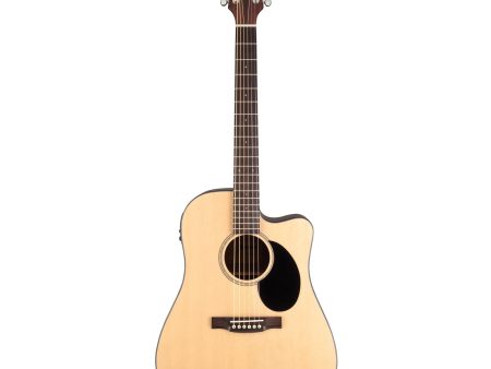 Jasmine JD39CE-NAT Dreadnought Acoustic Electric Guitar with Preamp and Tuner - Natural Hot on Sale