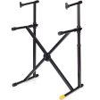 Hercules KS210B Ez-Lok Double Tier X-Keyboard Stand Hot on Sale