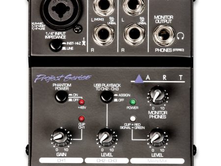 ART USBMIX 3-Channel Mixer And Computer Audio Interface Sale