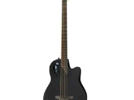 Ovation B778TX-5 Acoustic-Electric Bass Guitar with OP Pro Preamp - Black Satin For Sale