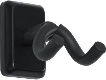 Gator Frameworks GFW-UKE-HNGRBLK Wall-Mounted Hanger for Ukulele Mandolin - Black Online