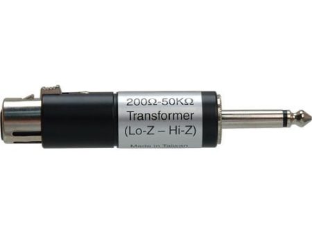 Hosa MIT-435 Impedance Transformer Adaptor - Low-Z Female XLR To Hi-Z Male 1 4  Phone Jack Online