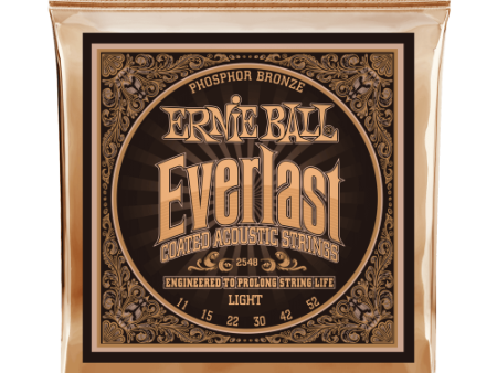 Ernie Ball 2548EB Everlast Coated Acoustic Guitar Strings Phosphor Bronze Light 011 - 052 Sale