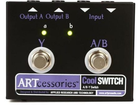 ART COOLSWITCH - A B-Y Switcher with LED s allows switching of Source Signal between 2 Amplifiers or 2 Sources to an Amplifier For Cheap