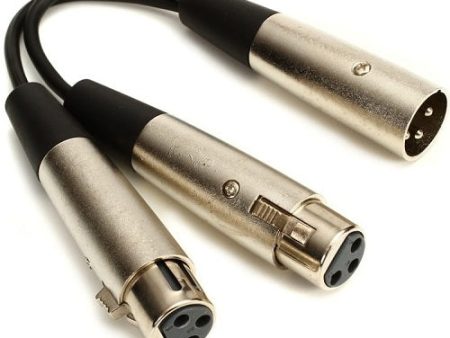 Hosa YXF-119 Y Cable Dual XLR3F to XLR3M - 6  Cheap