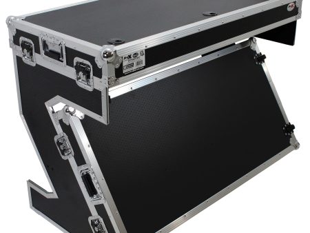 ProX XS-ZTABLEMK2 DJ Z-Table Workstation | Flight Case Table Portable W-Handles and Wheels Sale