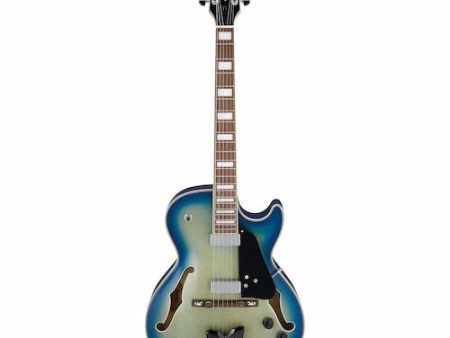 Ibanez GB10EMJBB George Benson Signature Hollow Body Electric Guitar (Jet Blue Burst) Cheap