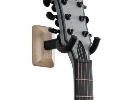 Gator Frameworks GFW-GTR-HNGRMPL Wall-Mounted Guitar Hanger With Maple Mounting Plate Fashion