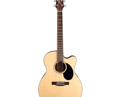 Jasmine JO36CE-NAT Orchestra Cutaway Acoustic Electric Guitar with Preamp and Tuner - Natural Discount