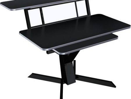 Quiklok Z-460 Triple Shelf Workstation w  Black Wood Tops And Pullout Shelf Online Hot Sale