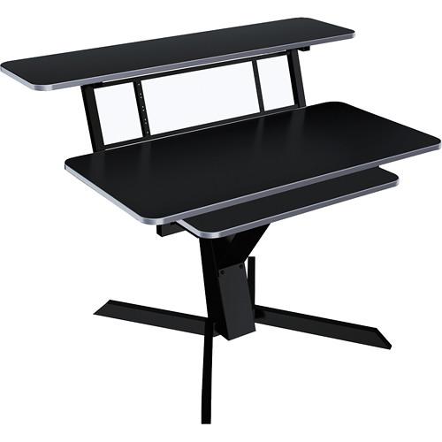 Quiklok Z-460 Triple Shelf Workstation w  Black Wood Tops And Pullout Shelf Online Hot Sale