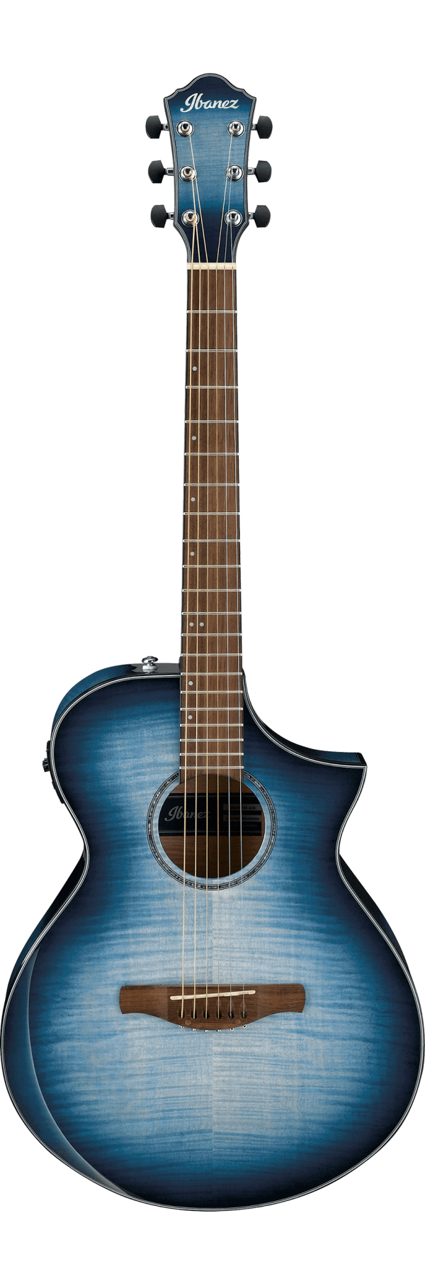 Ibanez AEWC400IBB - AEWC Comfort Body Single Cutaway with Preamp and Tuner Acoustic Electric - Indigo Blueburst High Gloss For Discount