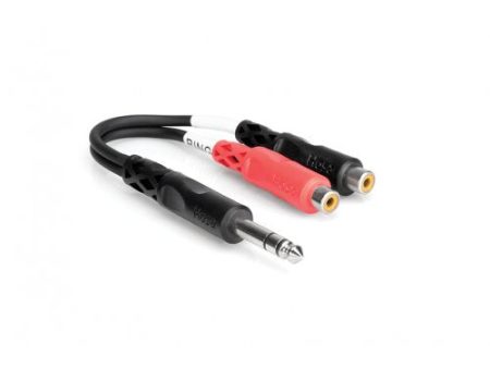 Hosa YPR-102 1 4  TRS to Dual RCA Female Hot on Sale