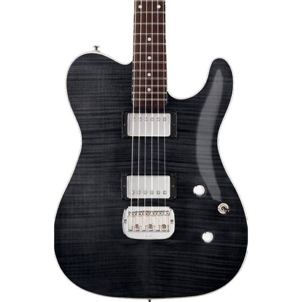 G&L TRIBUTE ASAT DELUXE Series Electric Guitar (Trans Black) For Discount