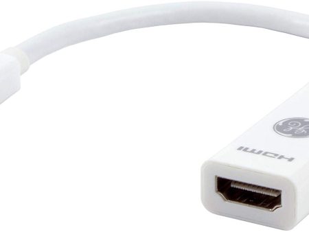 GE Jasco 33589 White Mini Display Port to HDMI Adapter For Sale