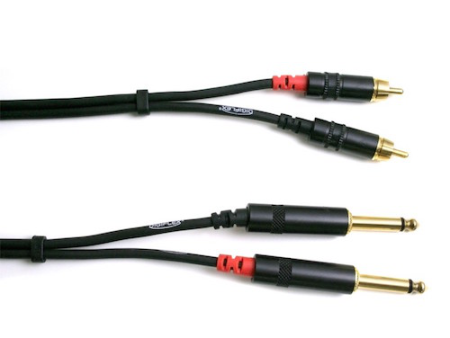 Digiflex HE-2R 2P-6 Dual Rca To Dual 1 4  Cable - 6 Foot For Sale