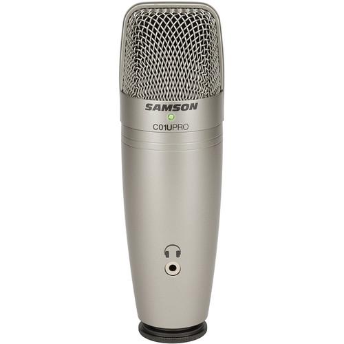 Samson C01U PRO USB Studio Condenser Microphone Silver For Sale