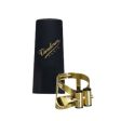 Vandoren LC590AP M O Ligature and Plastic Cap for Baritone Saxophone; Aged Gold Finish Online Sale