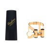 Vandoren LC57GP M O Ligature and Plastic Cap for Alto Saxophone; Gold Plated Fashion