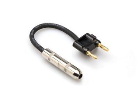 Hosa BNP-116BK Female 1 4  Phone To 16 Gauge Dual Banana Adapter Fashion