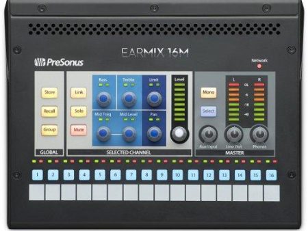 PreSonus EARMIX 16M 16X2 Avb-Networked Personal Monitor Mixer Fashion