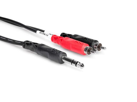 Hosa TRS-204 1 4  TRS to Dual RCA Insert Cable - 13 Foot Supply