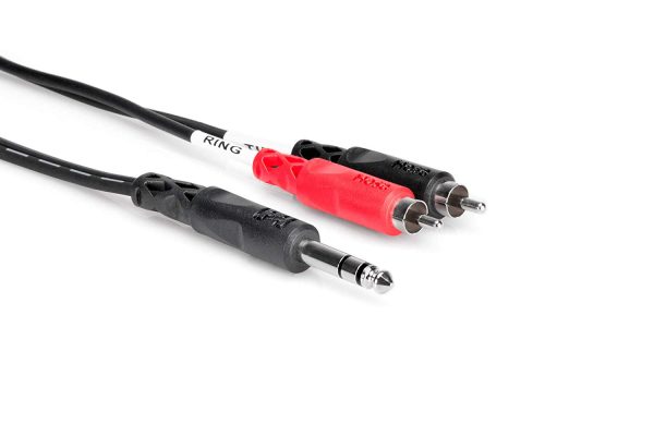 Hosa TRS-204 1 4  TRS to Dual RCA Insert Cable - 13 Foot Supply