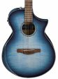 Ibanez AEWC400IBB - AEWC Comfort Body Single Cutaway with Preamp and Tuner Acoustic Electric - Indigo Blueburst High Gloss For Discount