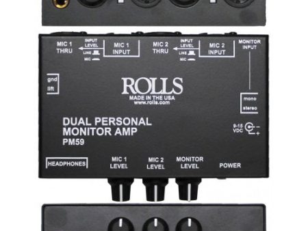 Rolls PM59 Dual Personal Monitor Amp Online