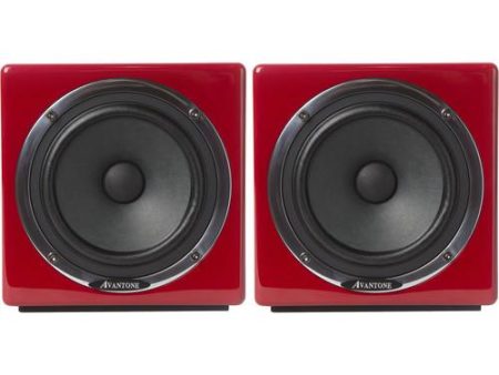 Avantone Pro AV-ARED Mixcube Active Reference Monitors (Red, Pair) - 5.25  Supply