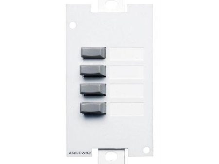 Ashly WR-2 4-Position Push button Select Wall Remote (Decora Style) on Sale