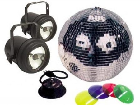 American DJ M-502L 12 Mirror Ball Package With Motor Amp Pinspots Cheap