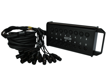 Digiflex HE12-4X-25 Neutrik Rean Connectors Black Connectors With Gold Contacts Online now