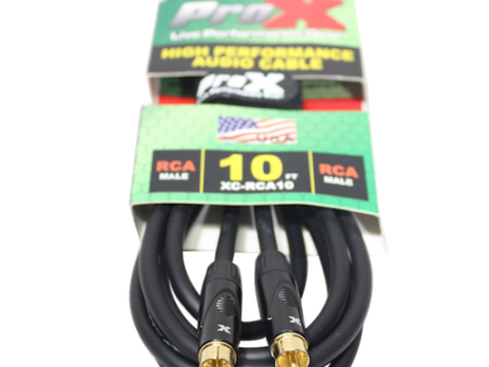 ProX XC-RCA10 10ft. High Performance Audio Cable RCA to RCA Online