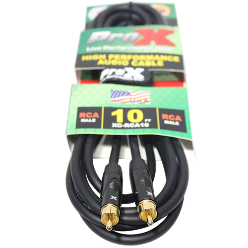 ProX XC-RCA10 10ft. High Performance Audio Cable RCA to RCA Online