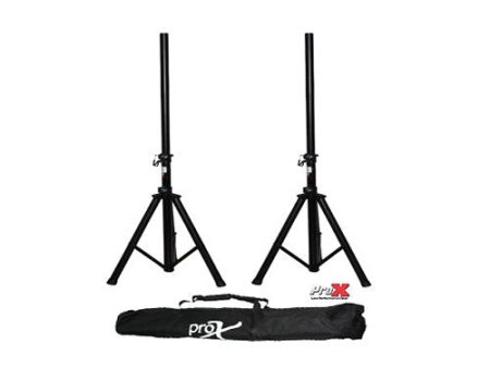 ProX T-SS18P Speaker Stand Set w  Carrying Case Online Sale