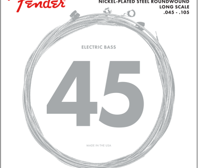 Fender 7250-5M Nickel-Plated Steel Roundwound Bass Long Scale 5 Set 045-125 Online Sale