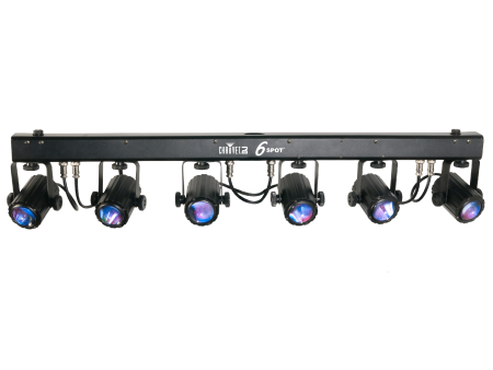 Chauvet DJ 6SPOT RGBW LED Effect Light Of Beams Using 4 Heads Online Sale