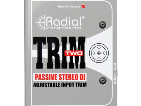 Radial Engineering TRIM-TWO Stereo DI w  Volume Control For Discount