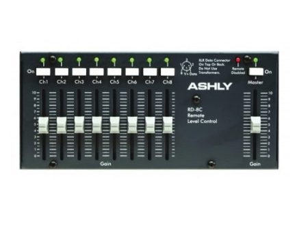 Ashly RW-8C Wallmount 8-Ch + Master Level Controller. Hardwires To Ashly Remote Data Port Cheap