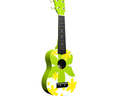 Amahi DDUK6 Soprano Ukulele (Tropical Green Flower) Sale