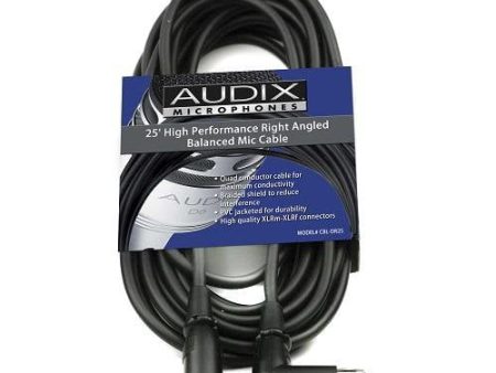 Audix CBLDR25 XLR Right Angle To Straight XLR Cable - 25  For Sale