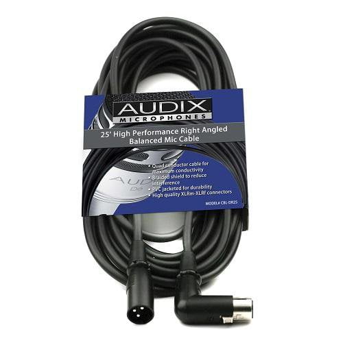 Audix CBLDR25 XLR Right Angle To Straight XLR Cable - 25  For Sale